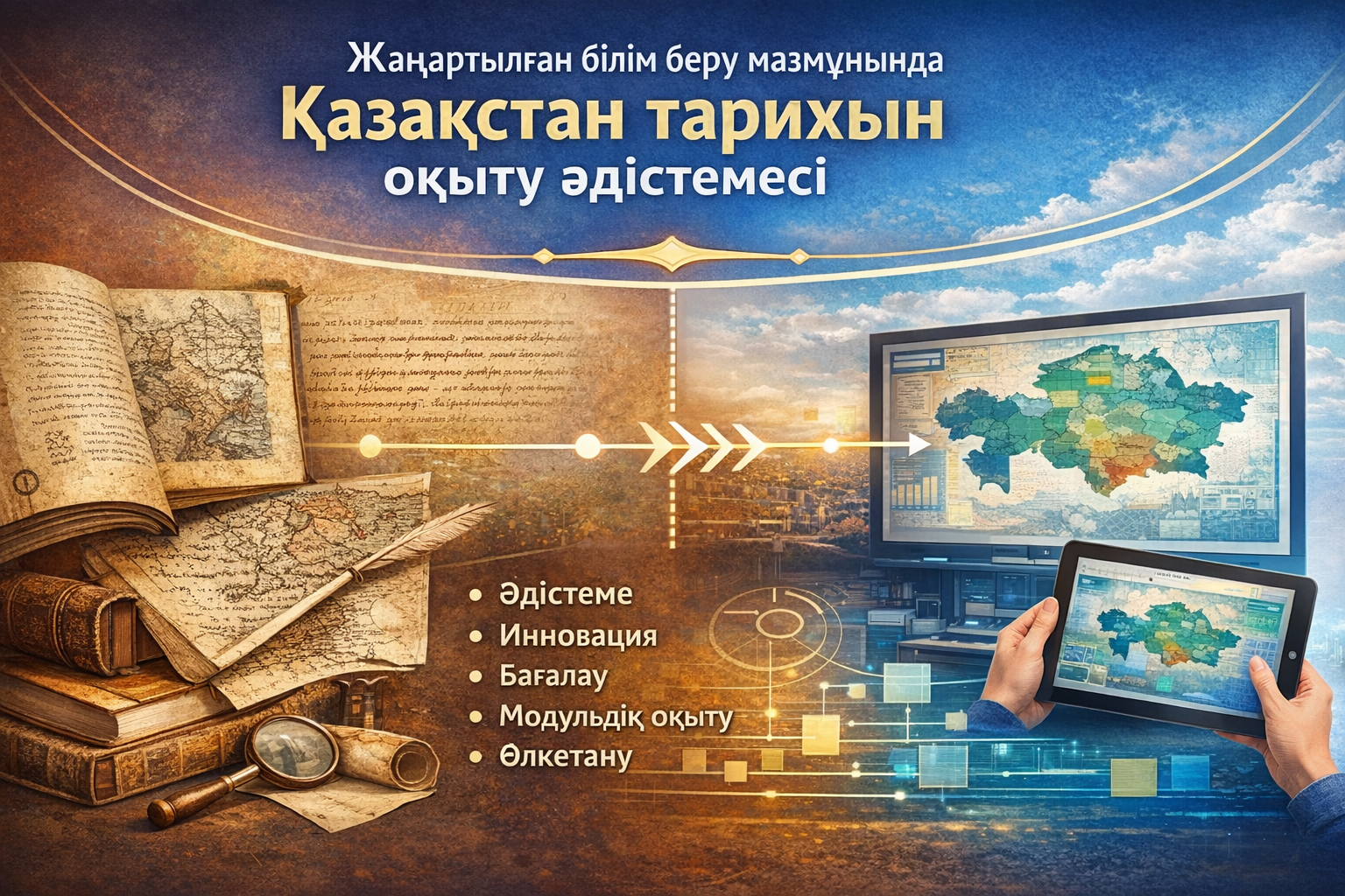 Жаңартылған білім беру мазмұнында тарихын оқытудың әдістемесі 8